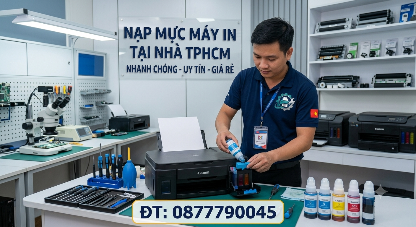 nạp mực máy in tại nhà